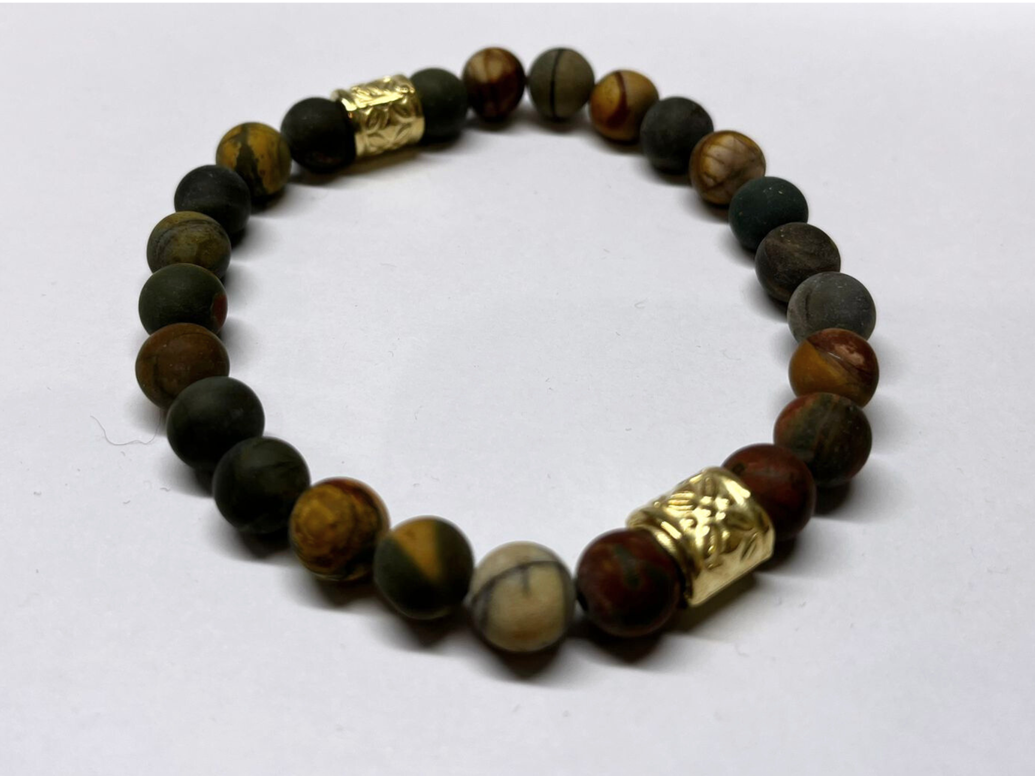 Kralen Armband Matte yolk stone